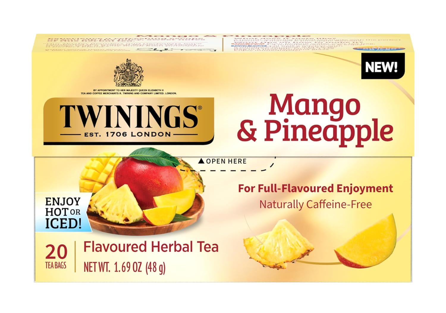 Twinings English Breakfast Black Tea Individually Wrapped Bags, 100 Count (Pack of 1), Smooth, Flavourful, and Robust, Caffeinated, Enjoy Hot or Iced | Packaging May Vary