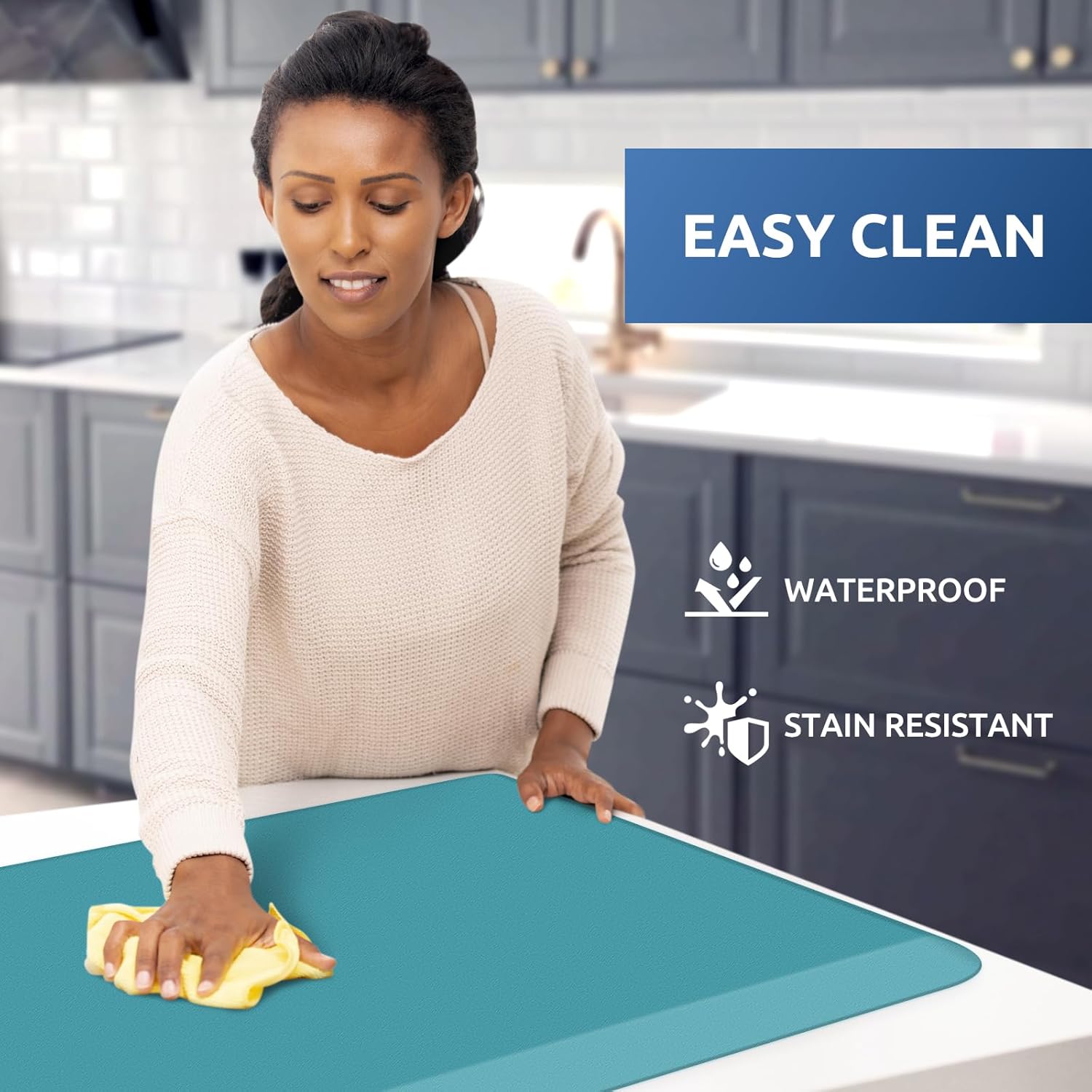 KitchenClouds Kitchen Mat Cushioned Anti Fatigue Rug 17.3