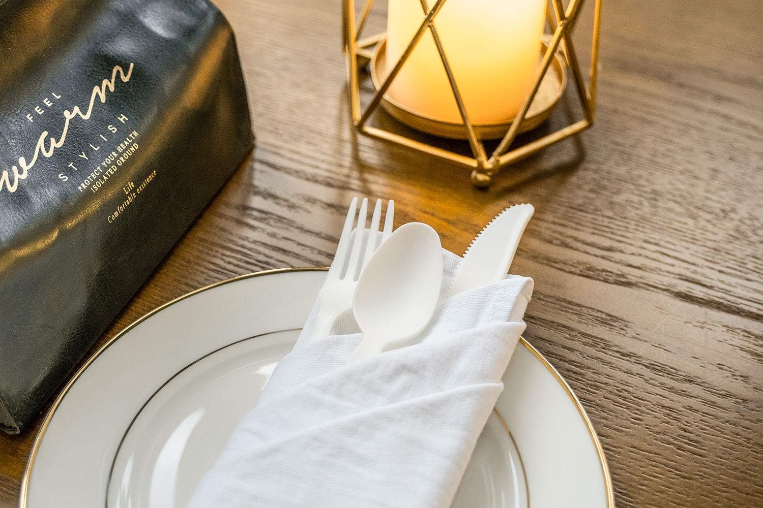 POSATE Clear Knives, Heavy-Duty Crystal (100 Knives)