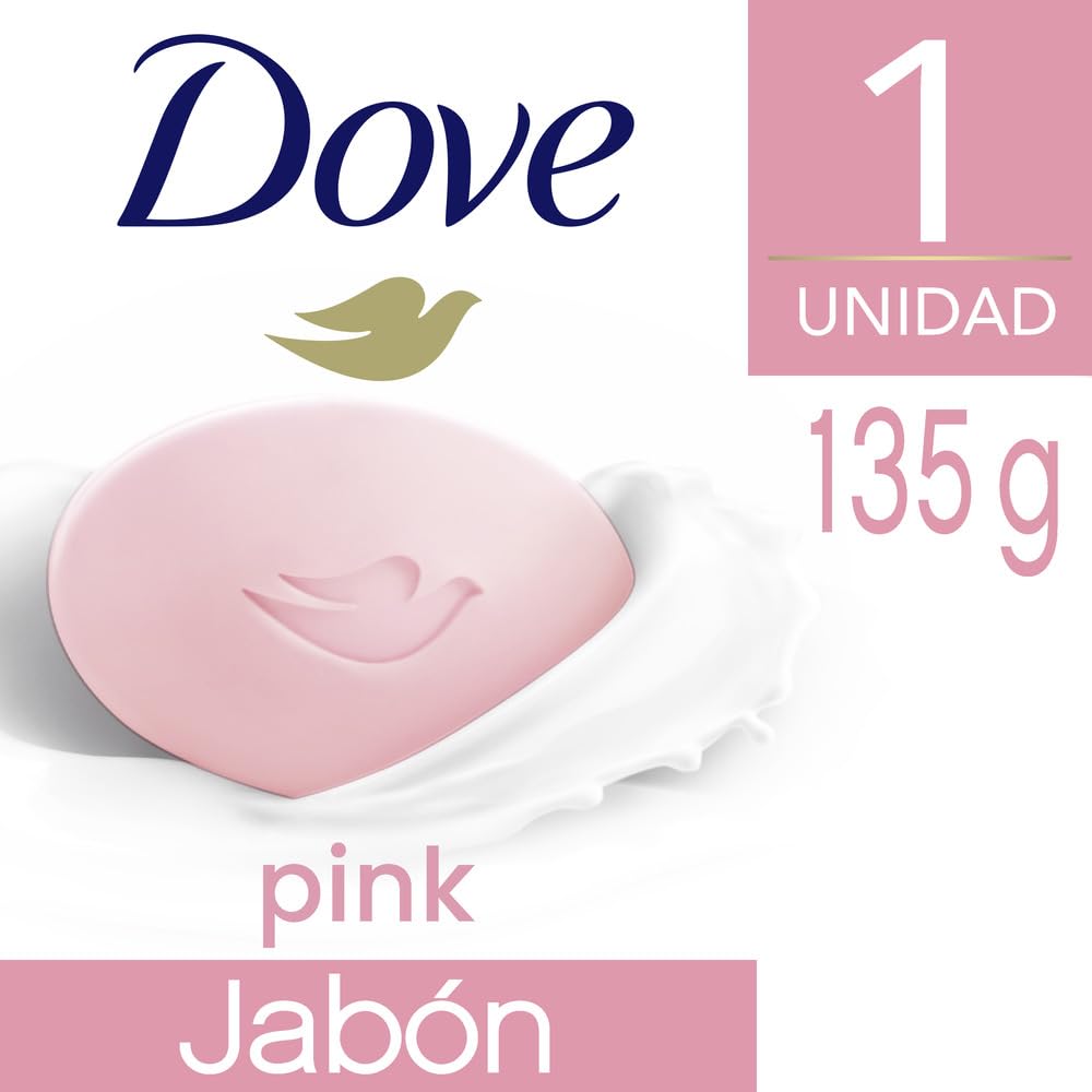 Dove Beauty Bar Gentle Skin Cleanser Pink 6 Bars Moisturizing for Gentle Soft Skin Care More Moisturizing Than Bar Soap 3.75 oz