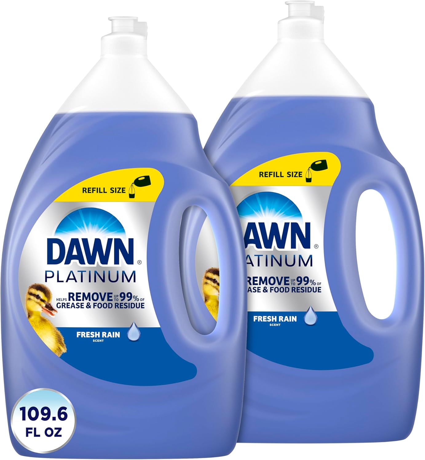 Dawn Platinum Dishwashing Liquid Dish Soap, Refreshing Rain Scent, 32.7 fl oz
