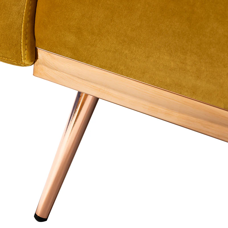 Agnes Retro Style Velvet Sleeper Sofa