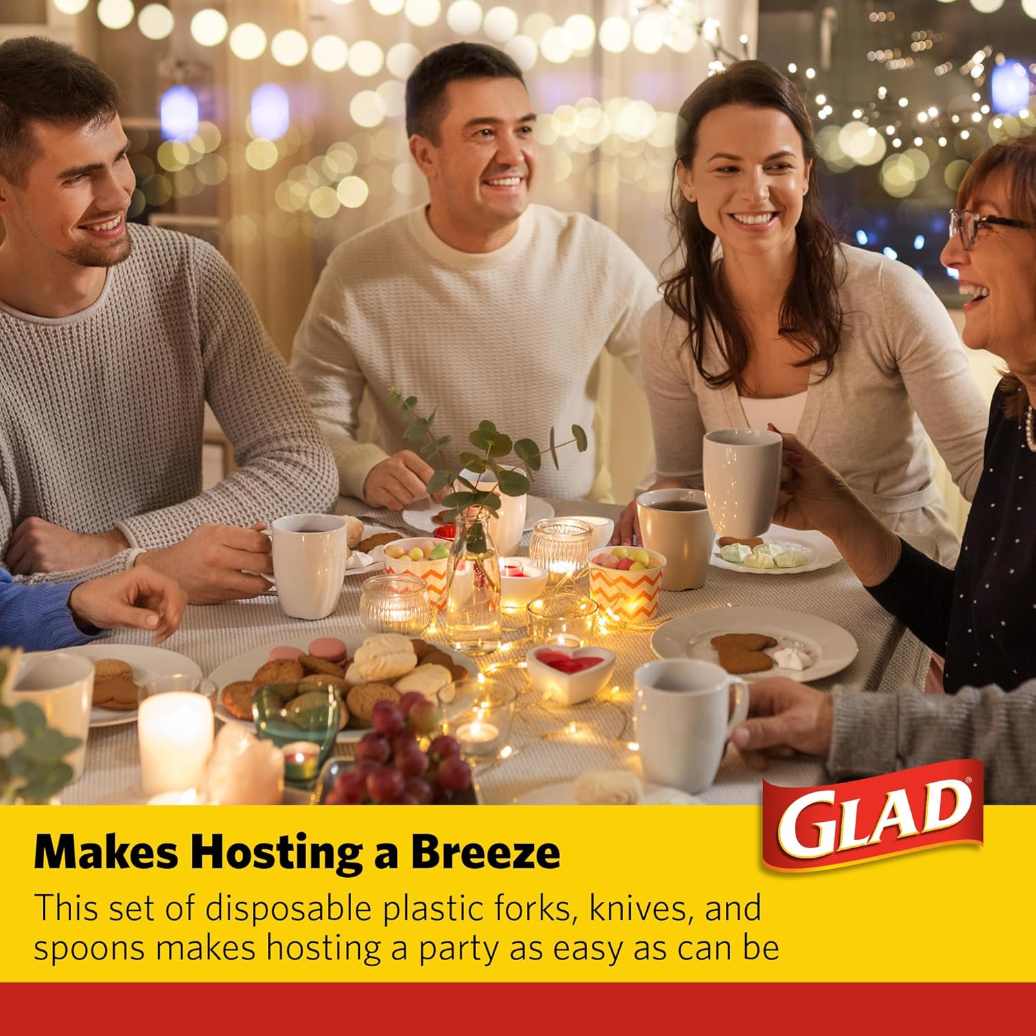 Glad, 240 Count (Pack of 1), Clear Assorted Cutlery