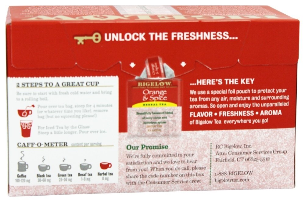 Bigelow Tea Lemon Ginger plus Probiotics Herbal Tea, Caffeine Free Tea with Lemon and Ginger, 18 Count Box (Pack of 6), 108 Total Tea Bags