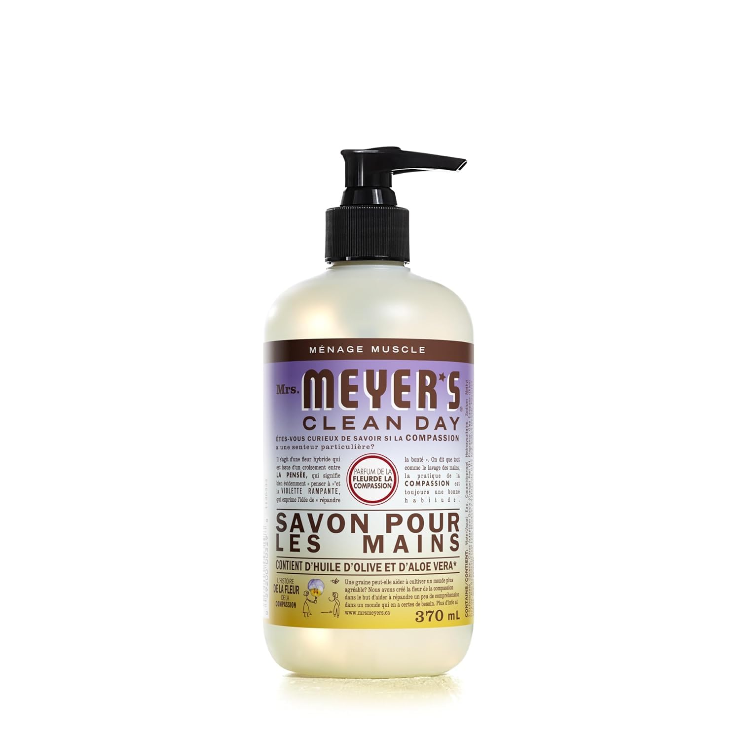 MRS. MEYER'S CLEAN DAY Hand Soap, Made with Essential Oils, Biodegradable Formula, Honeysuckle, 12.5 fl. oz - Pack of 3