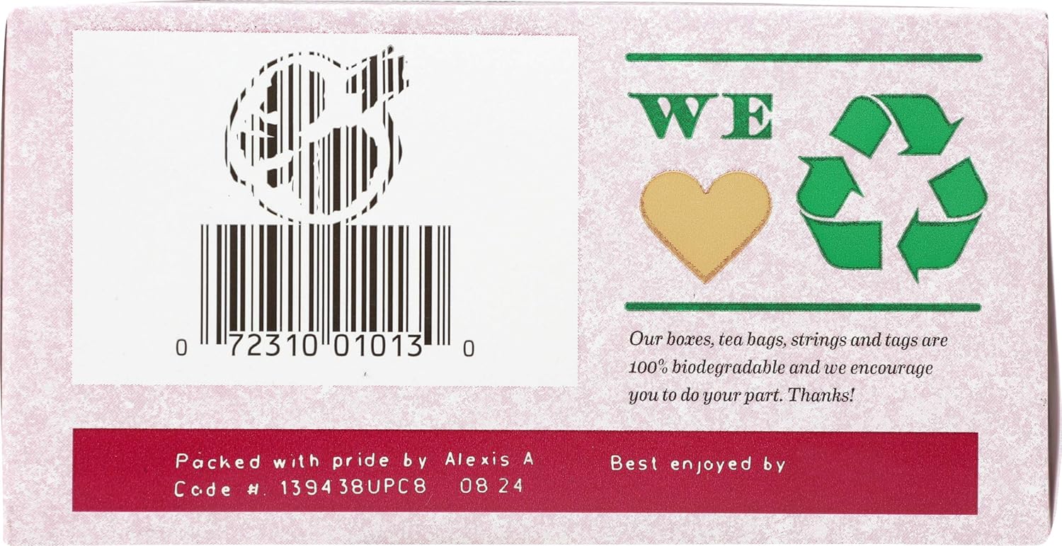 Bigelow Tea Lemon Ginger plus Probiotics Herbal Tea, Caffeine Free Tea with Lemon and Ginger, 18 Count Box (Pack of 6), 108 Total Tea Bags