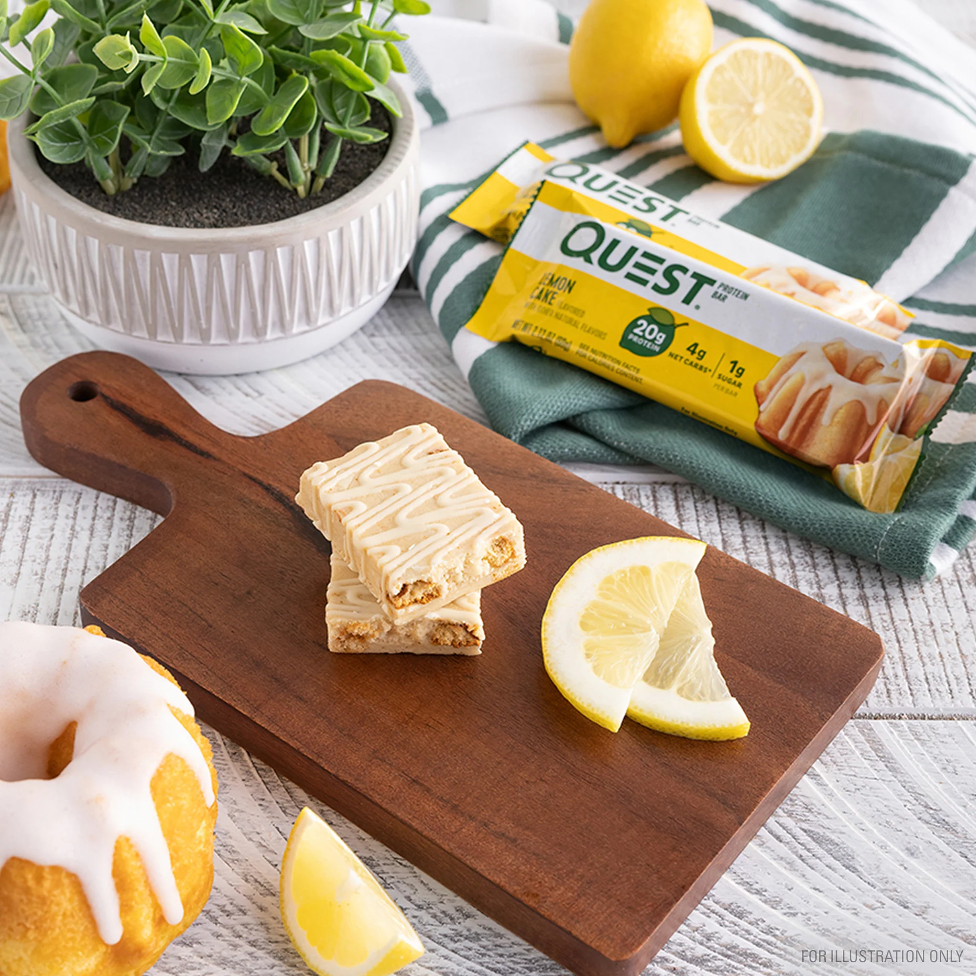 Lemon Cake Protein Bars