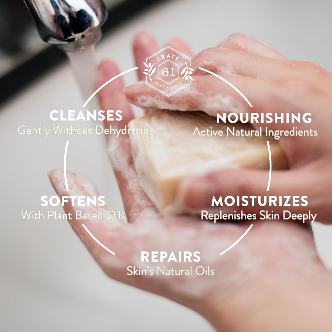 Handmade in Canada, Plant Based Cold Process Natural Bar Soap, With Premium Essential Oils, Dry Skin, Pack of 6 (Most Popular)