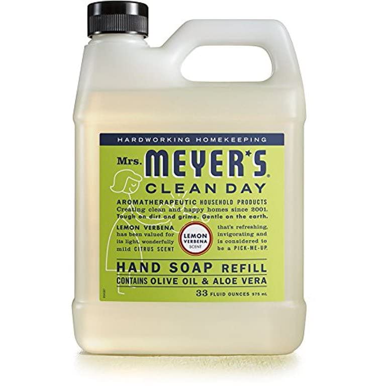 MRS. MEYER'S CLEAN DAY Hand Soap, Made with Essential Oils, Biodegradable Formula, Honeysuckle, 12.5 fl. oz - Pack of 3