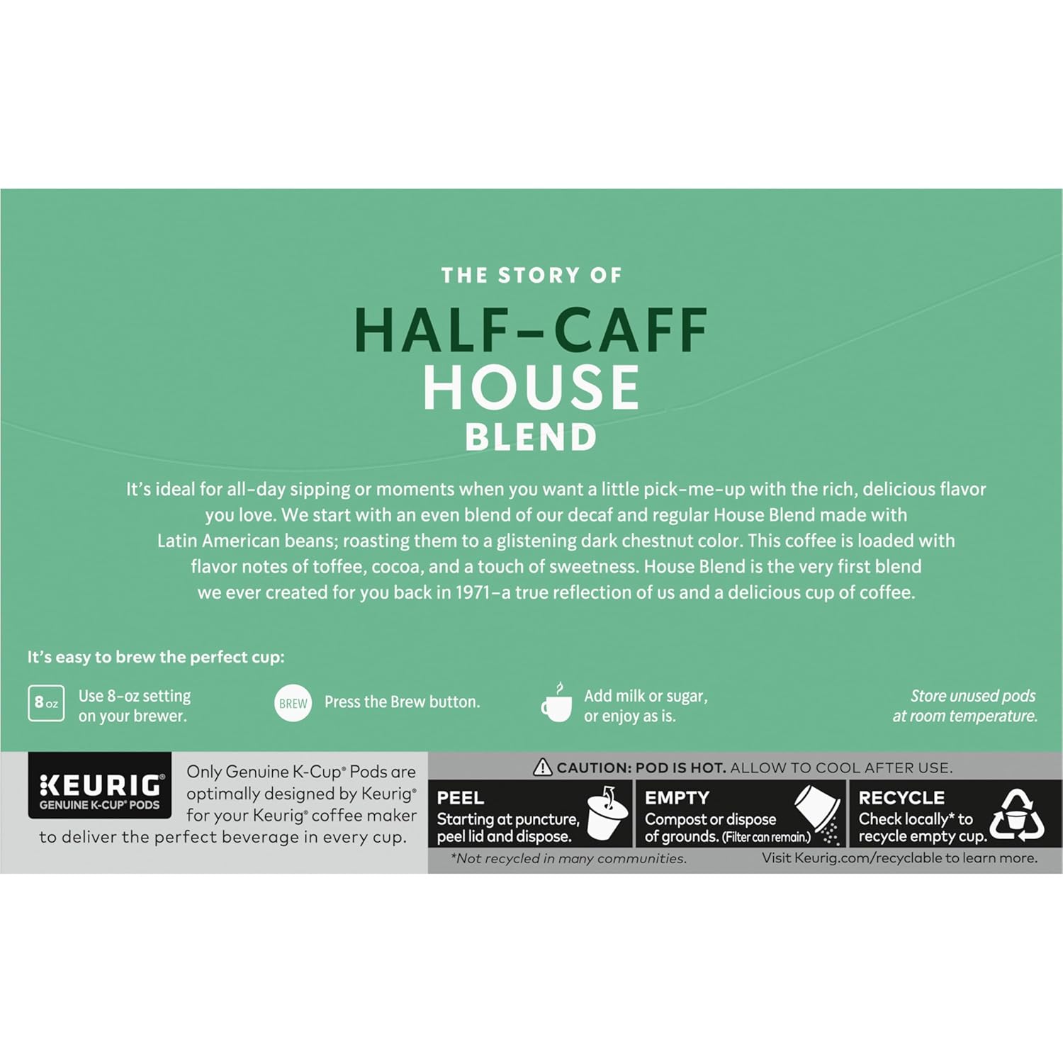 Starbucks K-Cup Coffee Pods, Medium Roast Coffee, Pike Place Roast for Keurig Brewers, 100% Arabica, 4 boxes (96 pods total)