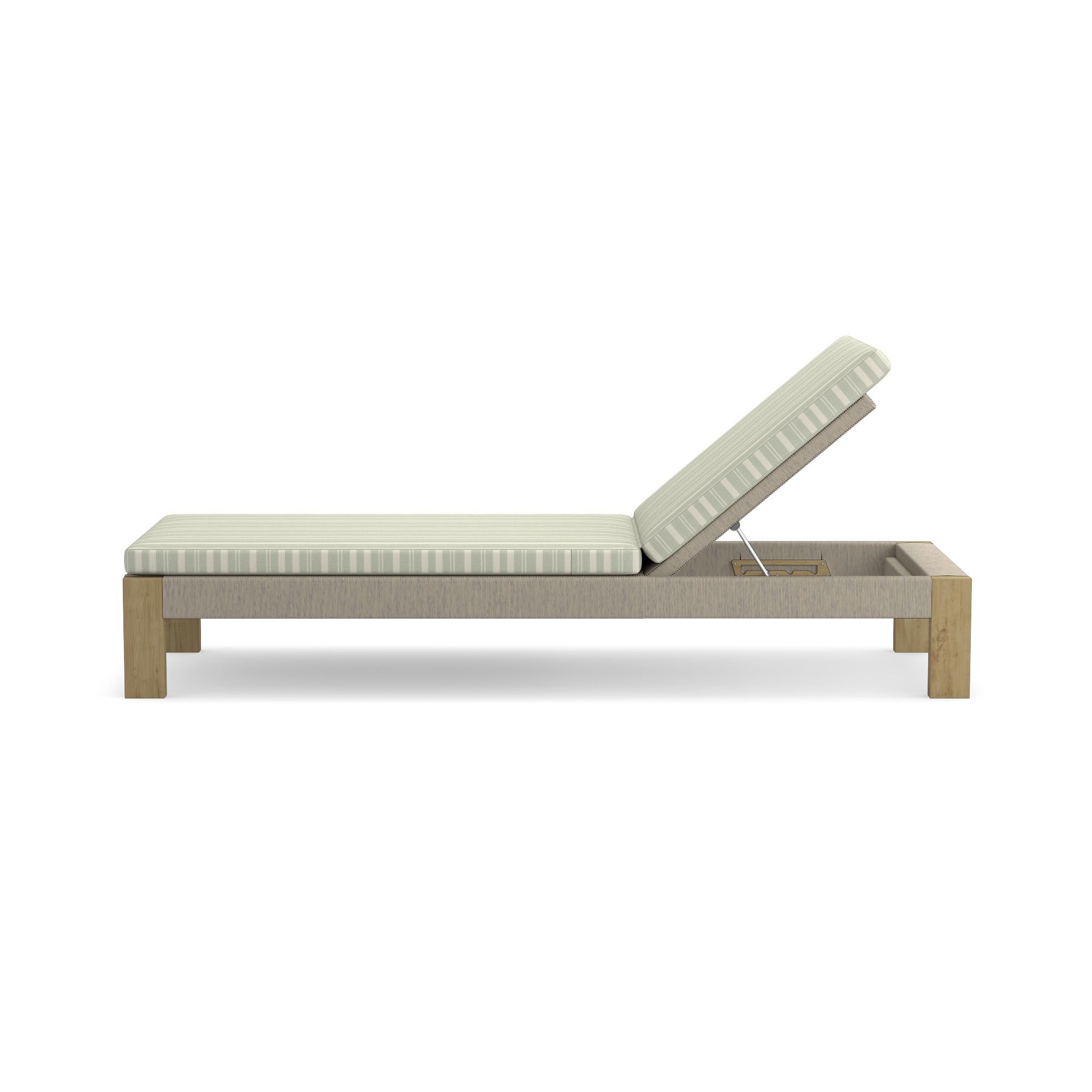 Larnaca Outdoor Teak x All-Weather Weave Chaise Cushions