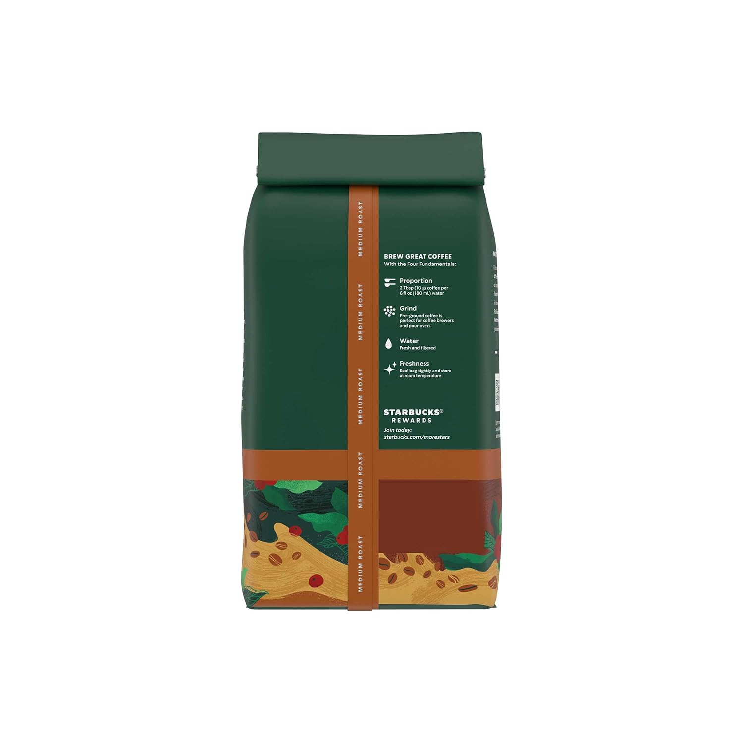Starbucks Ground Coffee, Medium Roast Coffee, Pike Place Roast, 100% Arabica, 1 Bag (28 Oz)