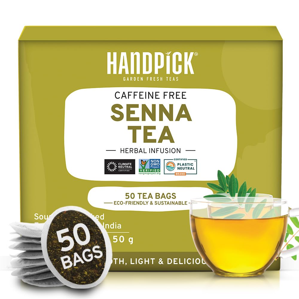 HANDPICK, Peppermint Tea, Eco-Conscious Tea Bags - 100 Count | Caffeine Free, Non-GMO | Minty, Fresh & Cool flavor | Direct From Source