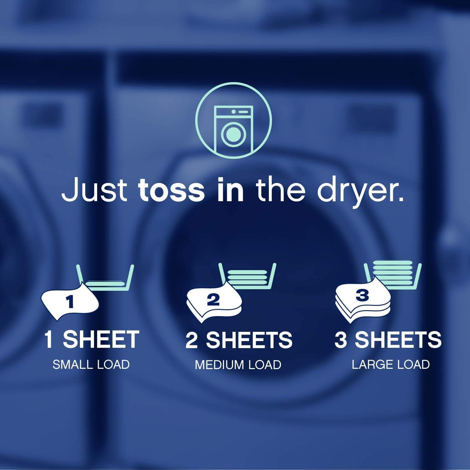 Downy Infusions Mega Dryer Sheets, Laundry Fabric Softener, CALM, Lavender and Vanilla Bean, 180 Count (3 box of 60 sheets)