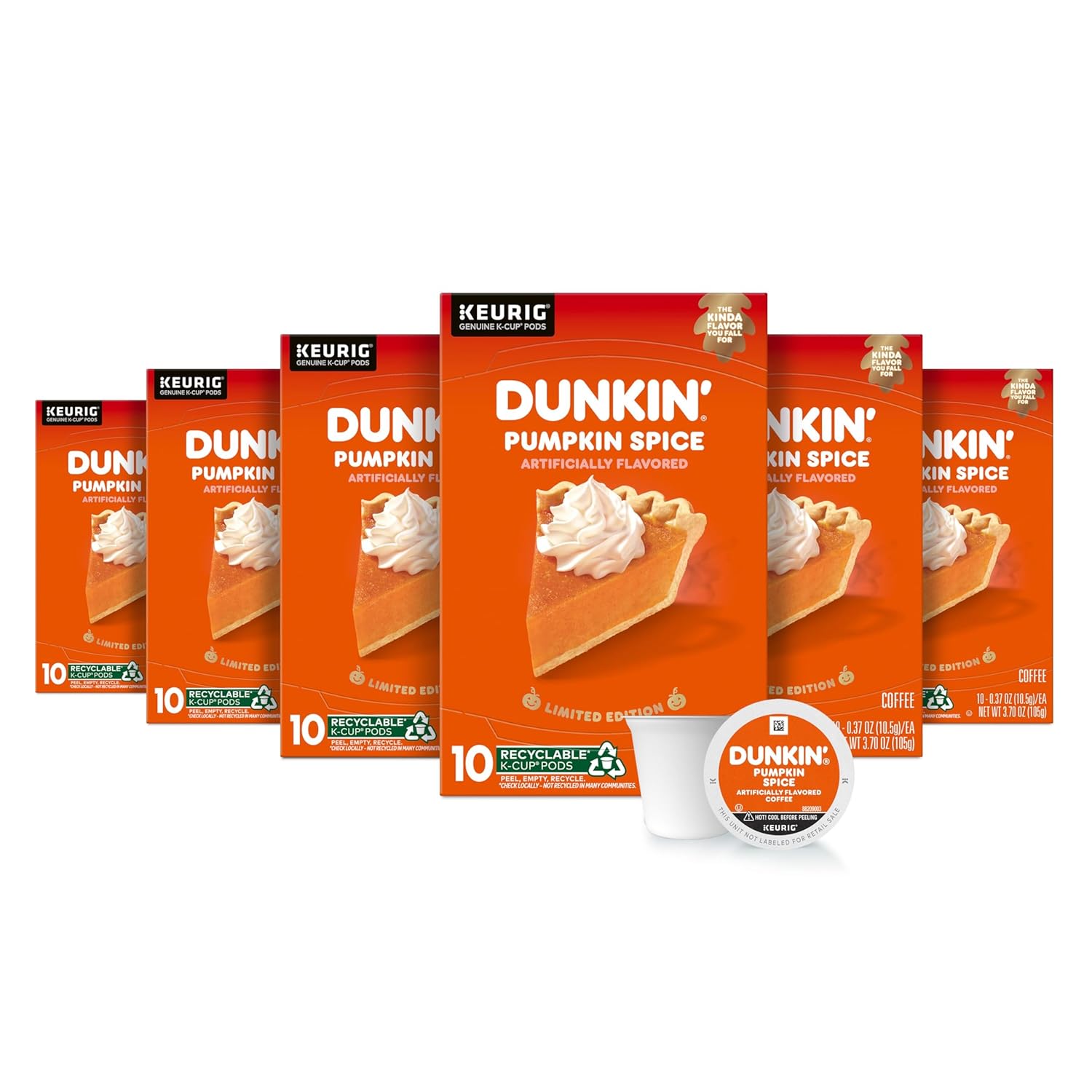 Dunkin' Original Blend Medium Roast Coffee, 60 Keurig K-Cup Pods