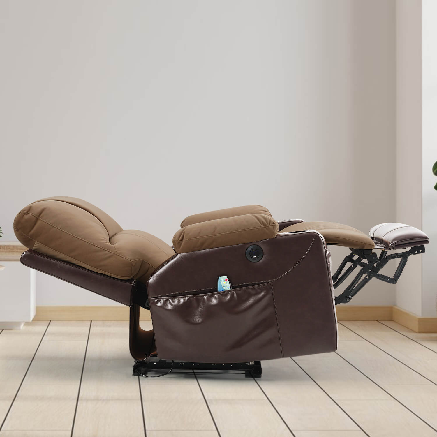 Power Recliner Chair with Heat and Massage, Wall Hugger