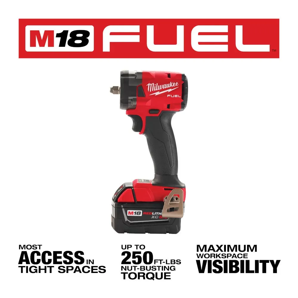 Milwaukee Pre-Sale Pre-Sale 2991-22 M18 FUEL 18V Compact Impact Wrench / Grinder Combo Kit