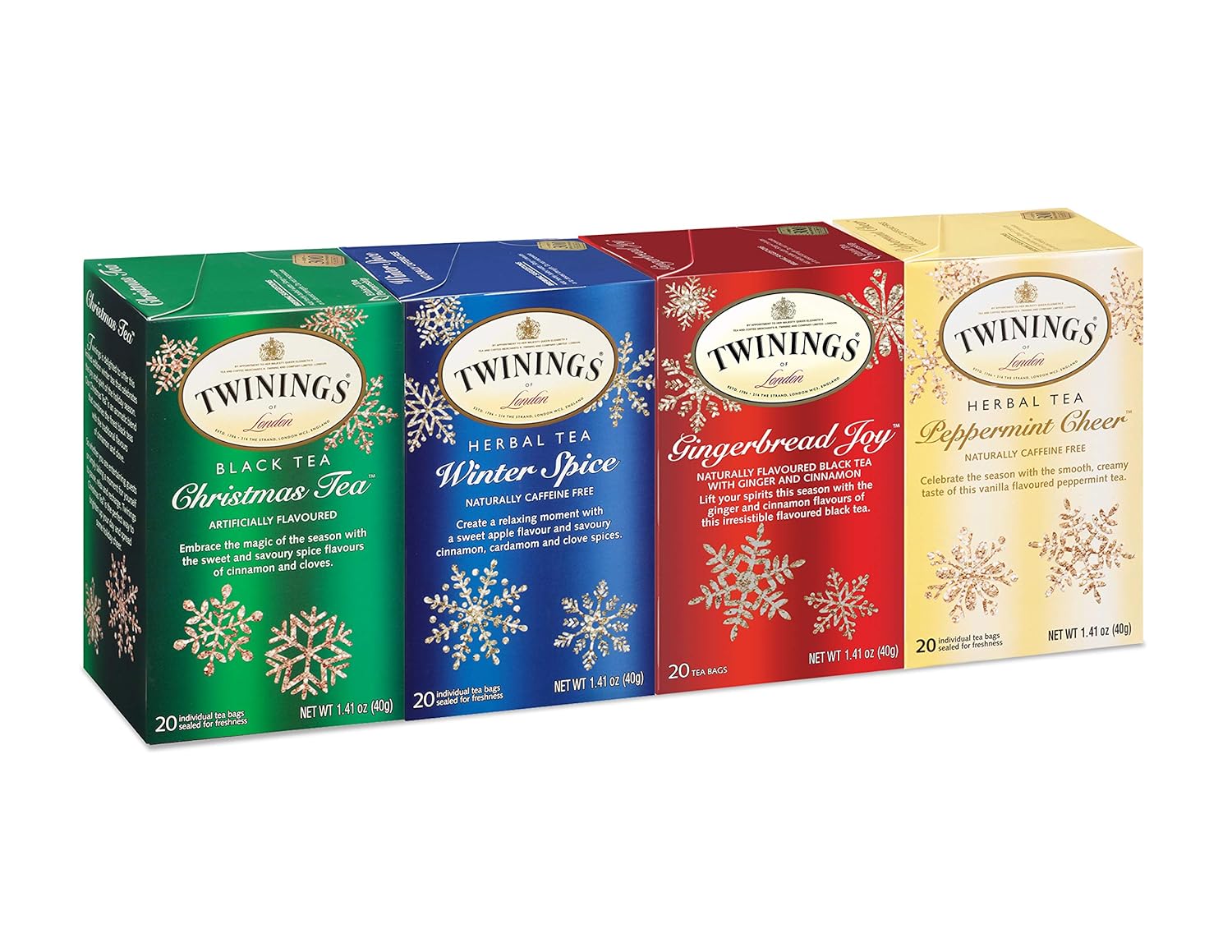 Twinings English Breakfast Black Tea Individually Wrapped Bags, 100 Count (Pack of 1), Smooth, Flavourful, and Robust, Caffeinated, Enjoy Hot or Iced | Packaging May Vary