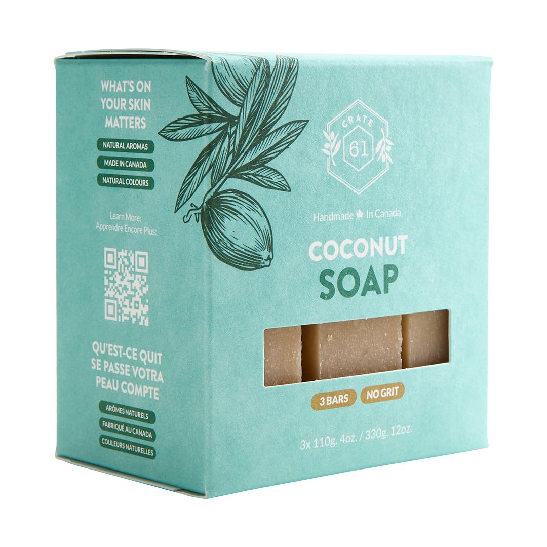 Handmade Vegan Natural Bar Soap Cold Pressed For Face And Body, With Premium Essential Oils, Eucalyptus & Peppermint For Men And Women 3 Pack (Lavender)