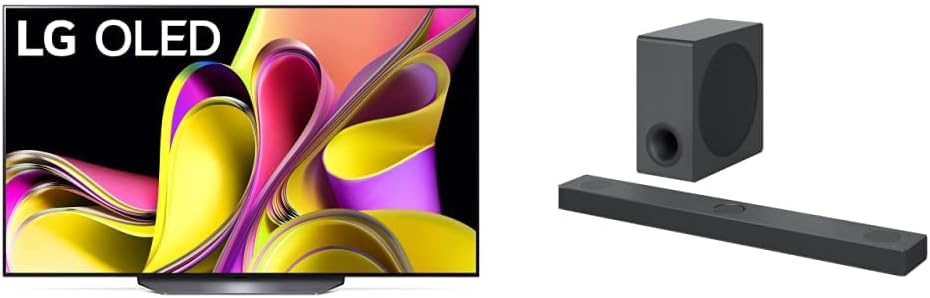 LG B3 Series 77-Inch Class OLED Smart TV OLED77B3PUA, 2023 - AI-Powered 4K TV, Alexa Built-in, Black