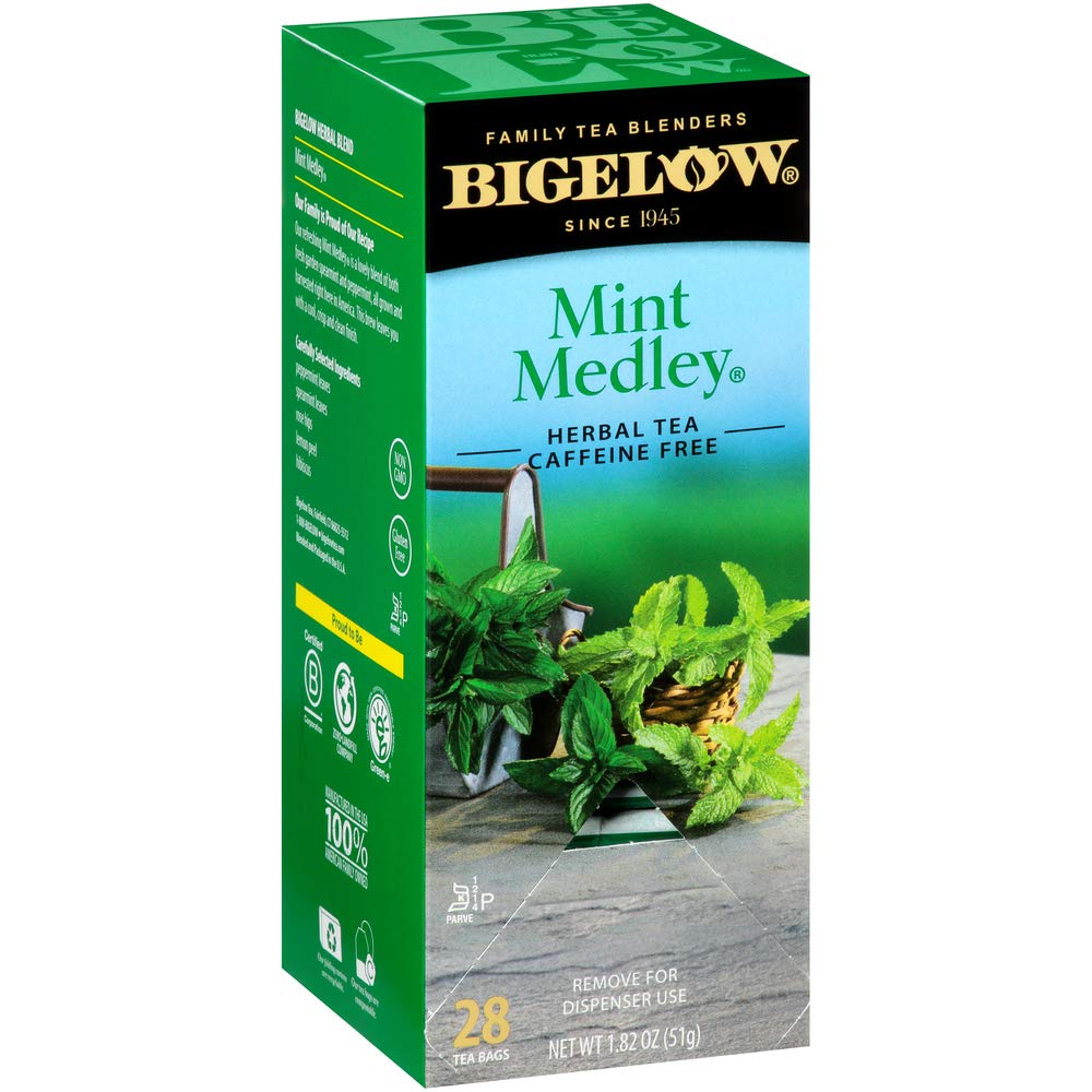 Bigelow Tea Lemon Ginger plus Probiotics Herbal Tea, Caffeine Free Tea with Lemon and Ginger, 18 Count Box (Pack of 6), 108 Total Tea Bags