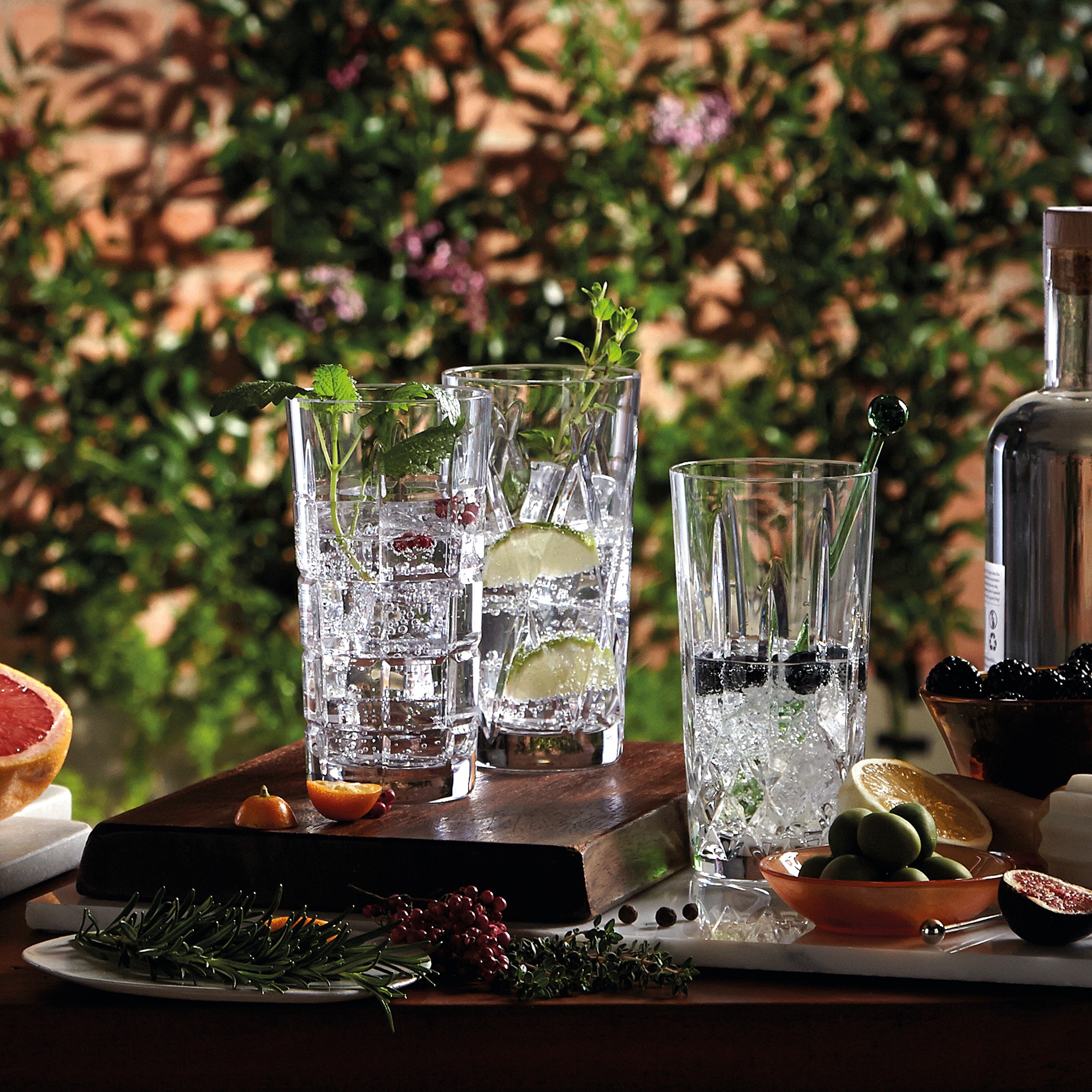 Waterford Lismore Gin Journeys Highball Glasses, Set of 2