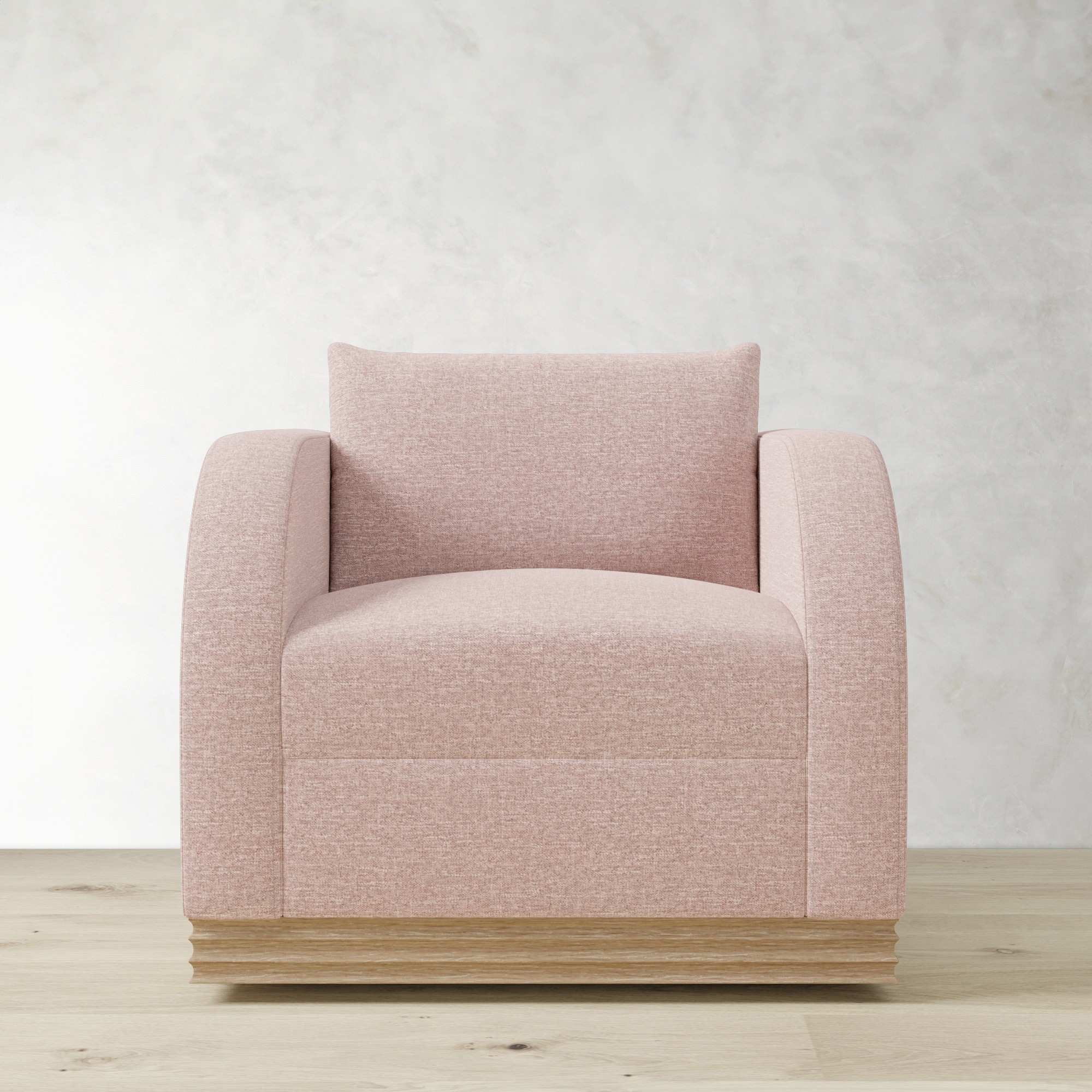 Fluted Base Swivel Armchair