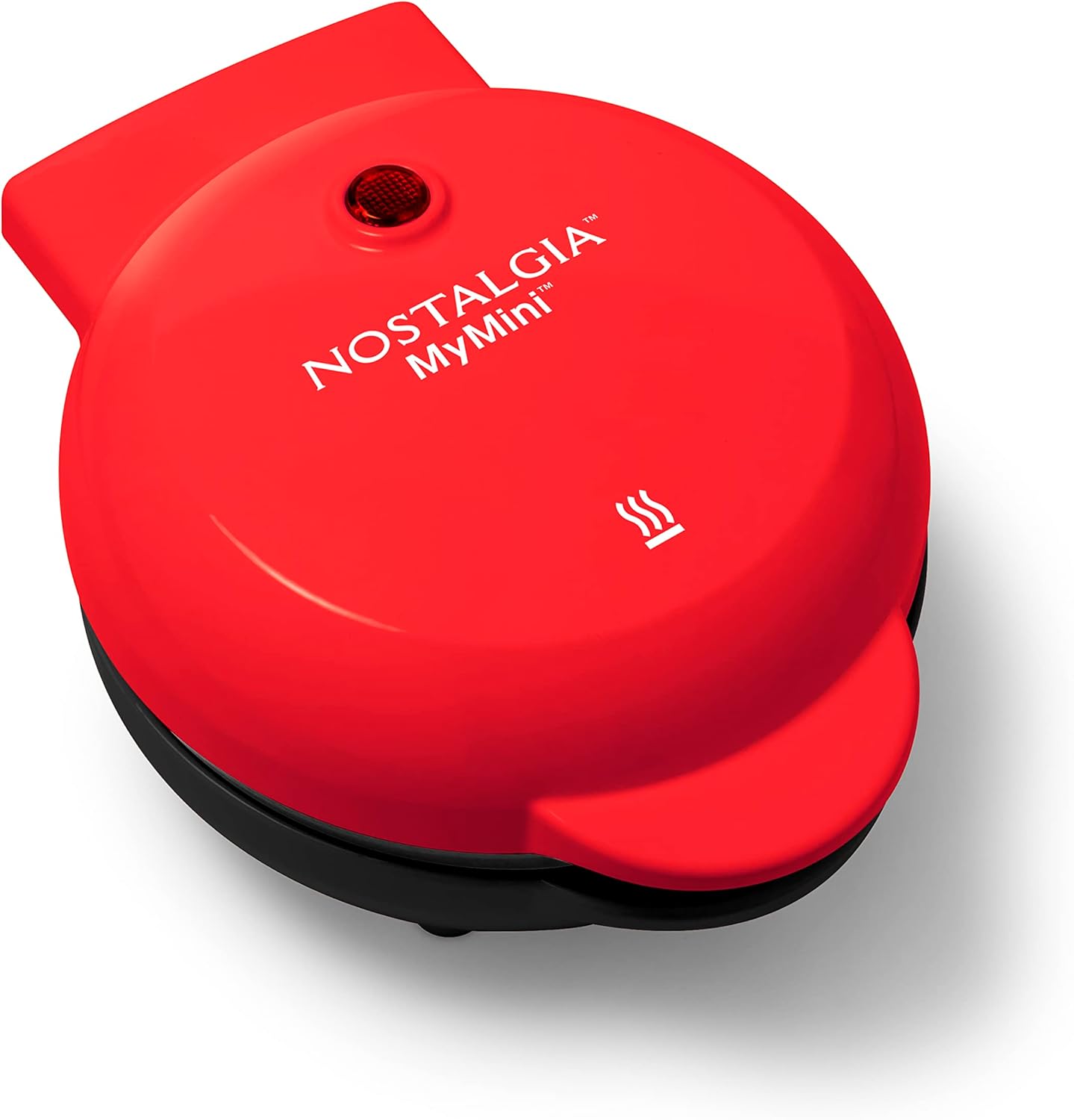 Nostalgia MyMini Cars and Trucks Shape Electric Waffle Maker, 5-Inch Non-Stick Griddle for Waffles, Hash Browns, Eggs, and More, Yellow