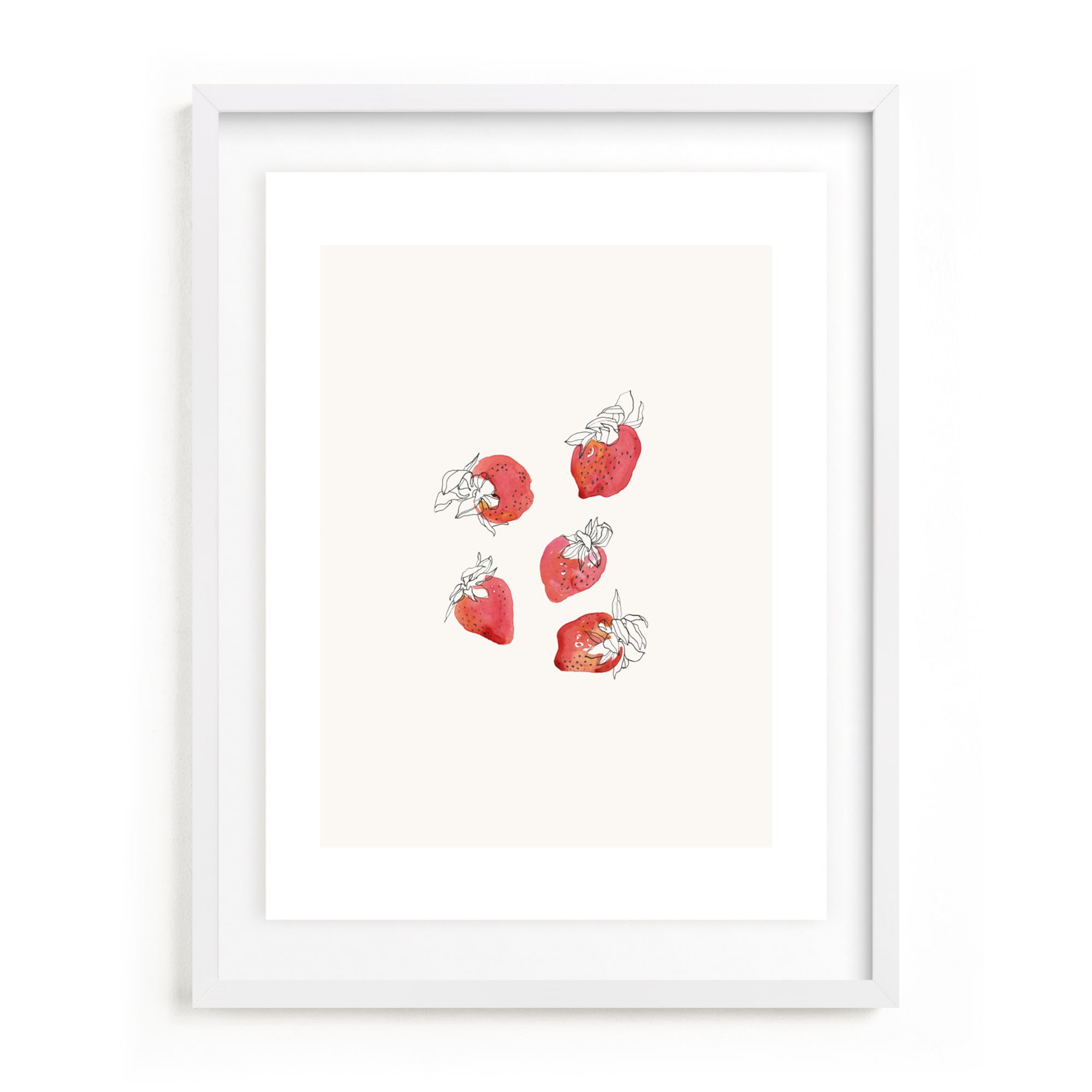 Strawberries Open Edition Kitchen Art by Minted