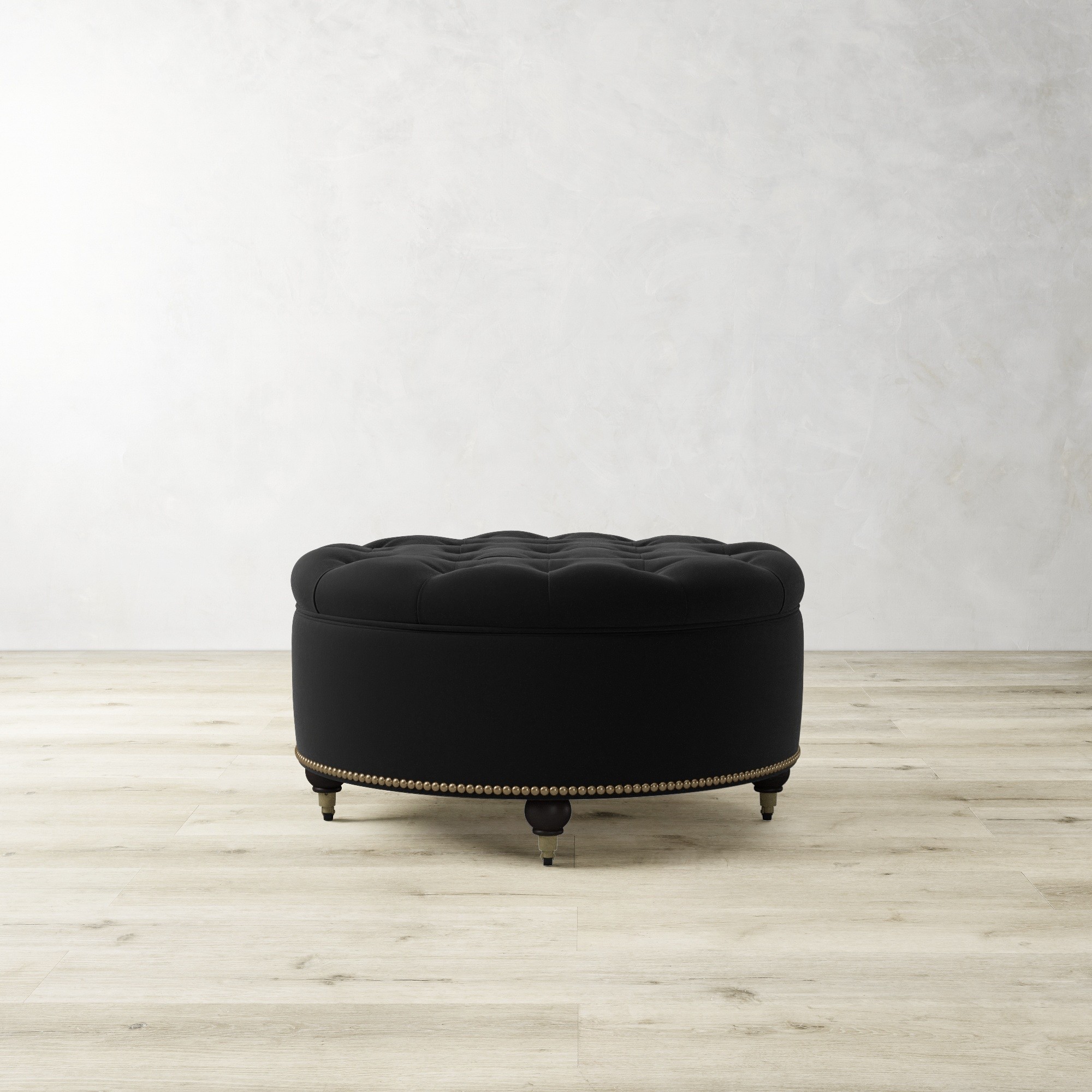 Soho Tufted Round Storage Ottoman (36