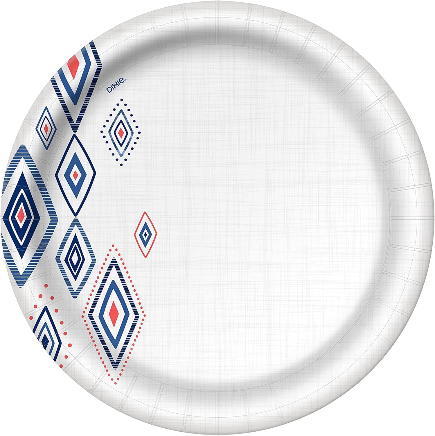 Dixie 10 Inch Paper Plates, Dinner Size Printed Disposable Plate, 204 Count (3 Packs of 68 Plates)