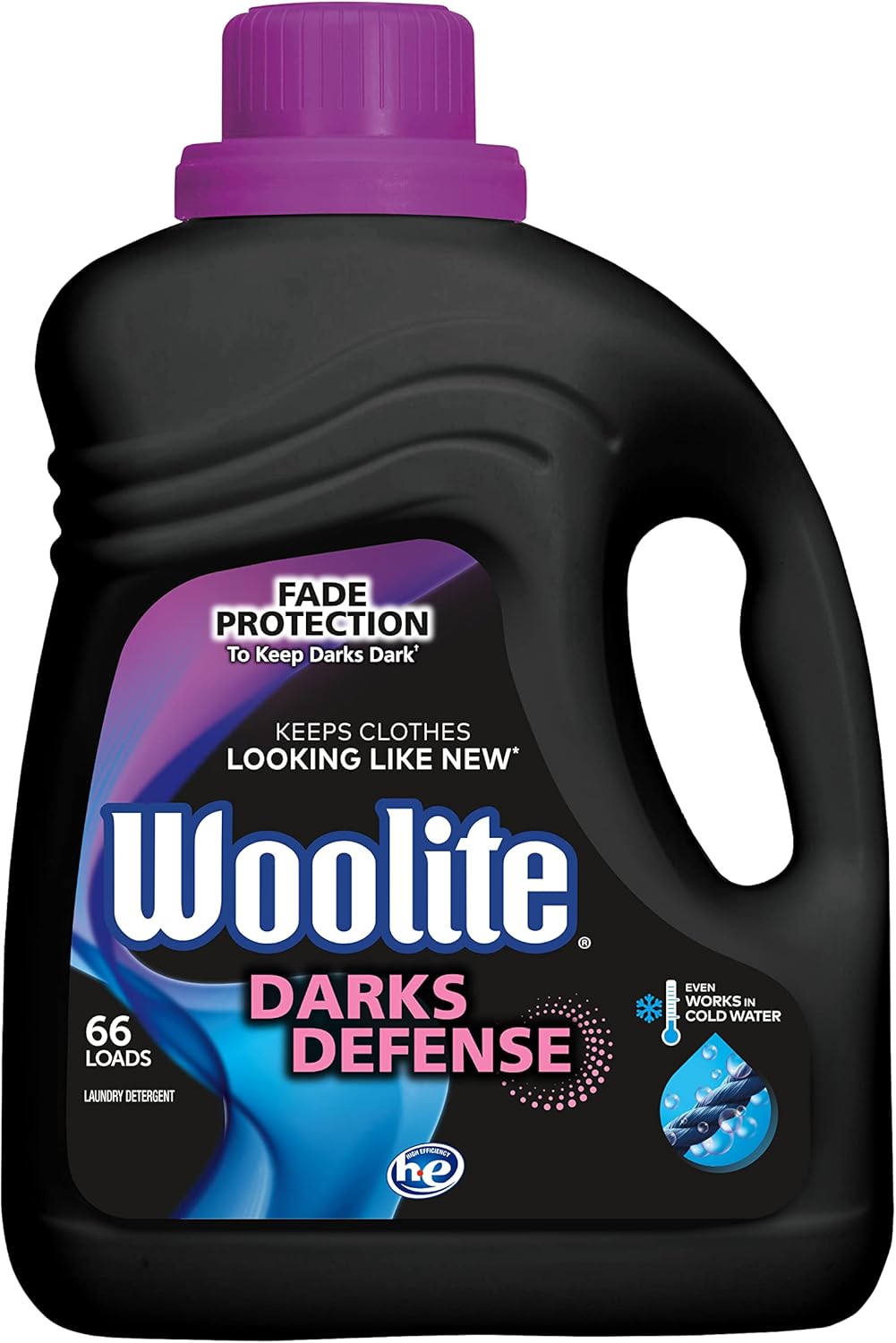 Woolite Darks Defense Liquid Laundry Detergent, Woolite Dark, Laundry Detergent, 66 Loads, 100 Fl Oz, HE & Regular Washers, Packaging May Vary