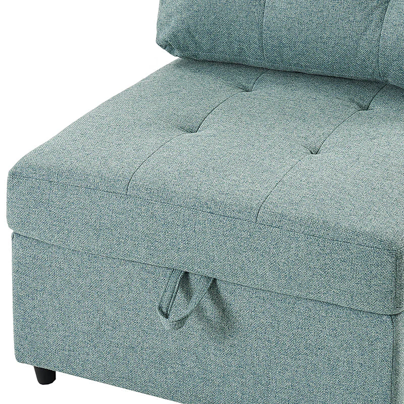 Raquel Sectional Six-Seat Storage Full Armrests Sofa