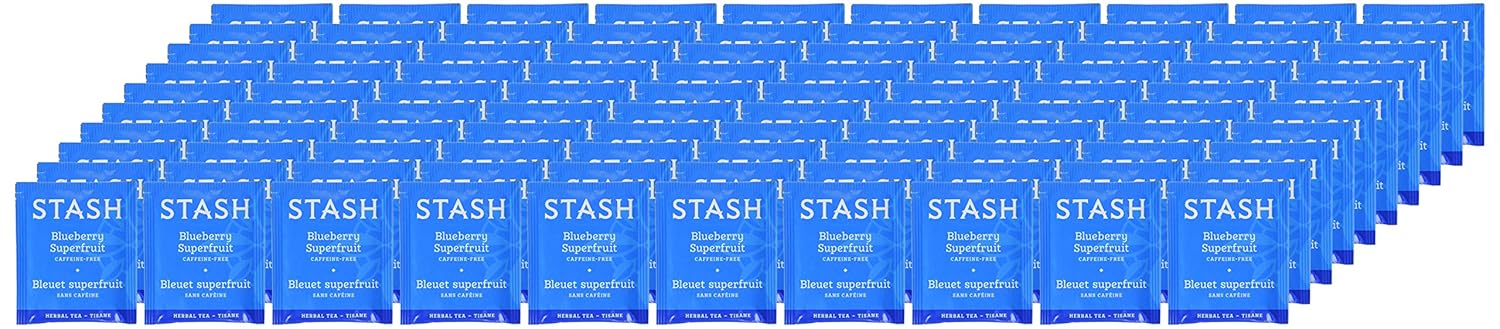 Stash Tea Double Bergamot Earl Grey Black Tea, Box of 100 Tea Bags