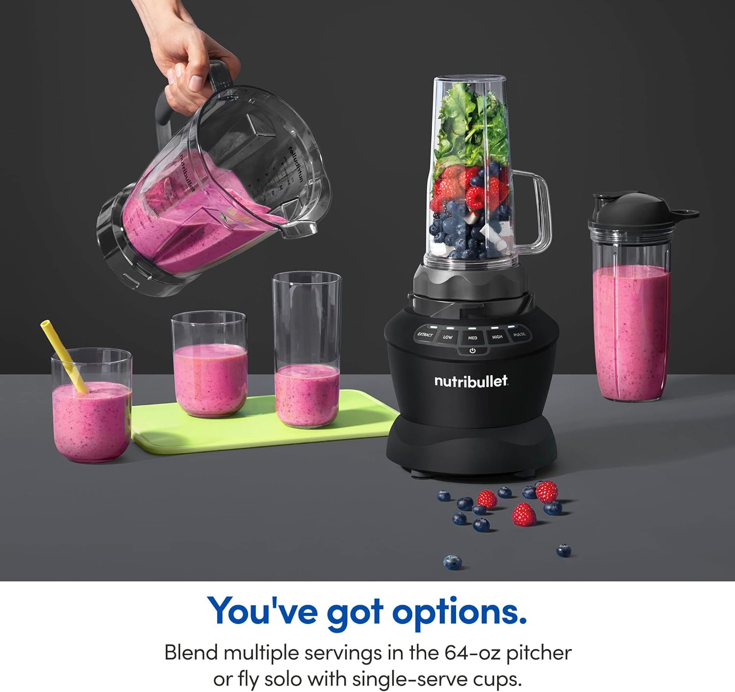 nutribullet Full-Size Blender Combo 1200W – NBF50500 - Dark Gray