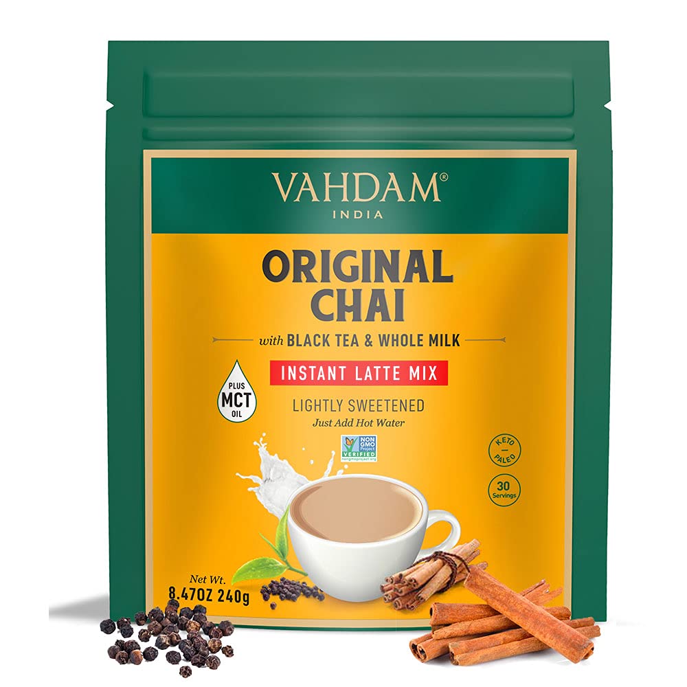 VAHDAM, Organic Turmeric Ginger Herbal Tea Bags (100 Pyramid Tea Bags) Caffeine Free, Non GMO, Gluten Free | 100% Pure Herbal Blend - Savory & Spicy | Plant-Based Tea Bags | Resealable Ziplock Pouch
