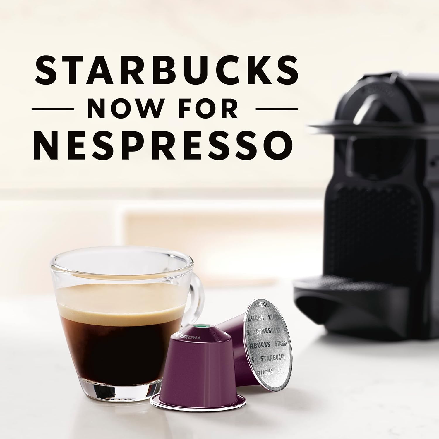 Starbucks by Nespresso Original Line Dark Roast Espresso, 50-count Espresso Pods