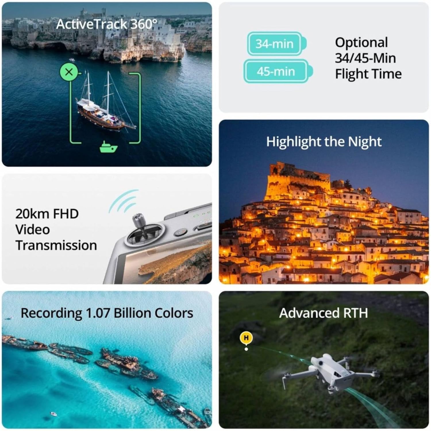 DJI Mini 4 Pro Fly More Combo Plus with DJI RC 2, Drones with Camera for Adults 4K, 3 Intelligent Flight Battery Plus for up to 135 Mins Flight Time, Smart Return to Home, Drone for Beginners