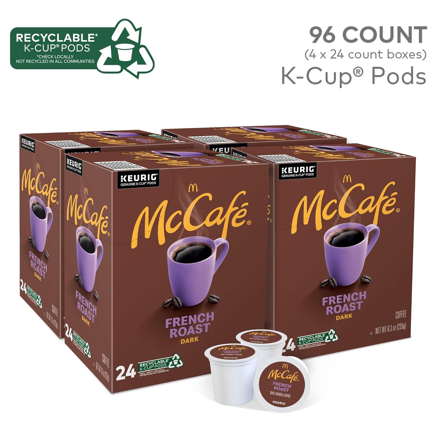 McCafe Premium Roast, Single-Serve Keurig K-Cup Pods, Medium Roast Coffee Pods Pods, 84 Count