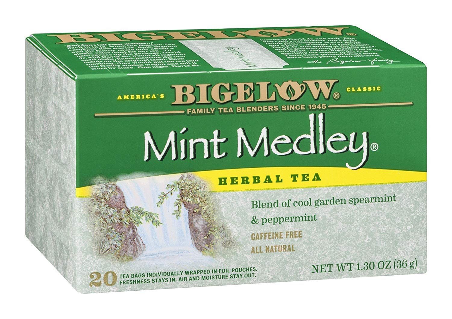 Bigelow Tea Lemon Ginger plus Probiotics Herbal Tea, Caffeine Free Tea with Lemon and Ginger, 18 Count Box (Pack of 6), 108 Total Tea Bags