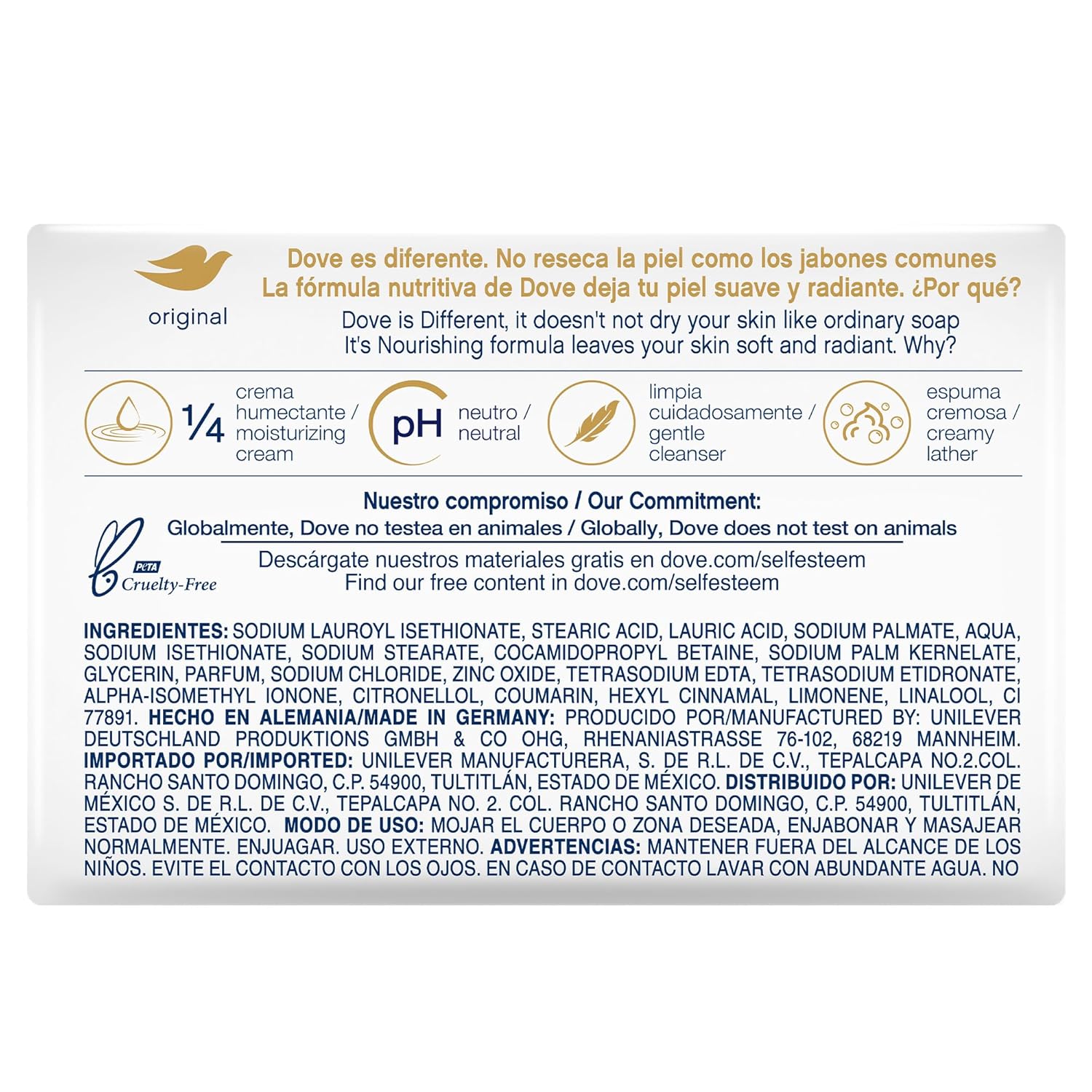 Dove Beauty Bar Gentle Skin Cleanser Moisturizing for Gentle Soft Skin Care Original Made With 1/4 Moisturizing Cream 3.75 oz, 14 Bars