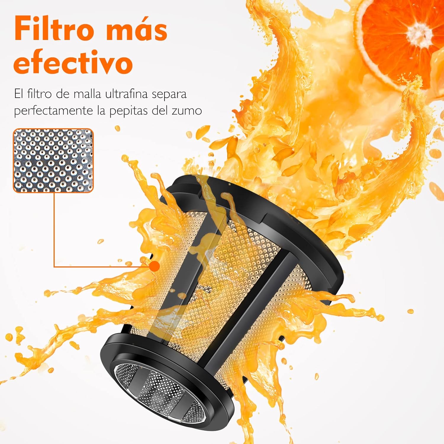 Masticating Juicer Machines, AMZCHEF Slow Cold Press Juicer with Reverse Function, High Juice Yield, Easy Clean with Brush,Recipes for High Nutrient Fruits and Vegetables, Gray(Updated)