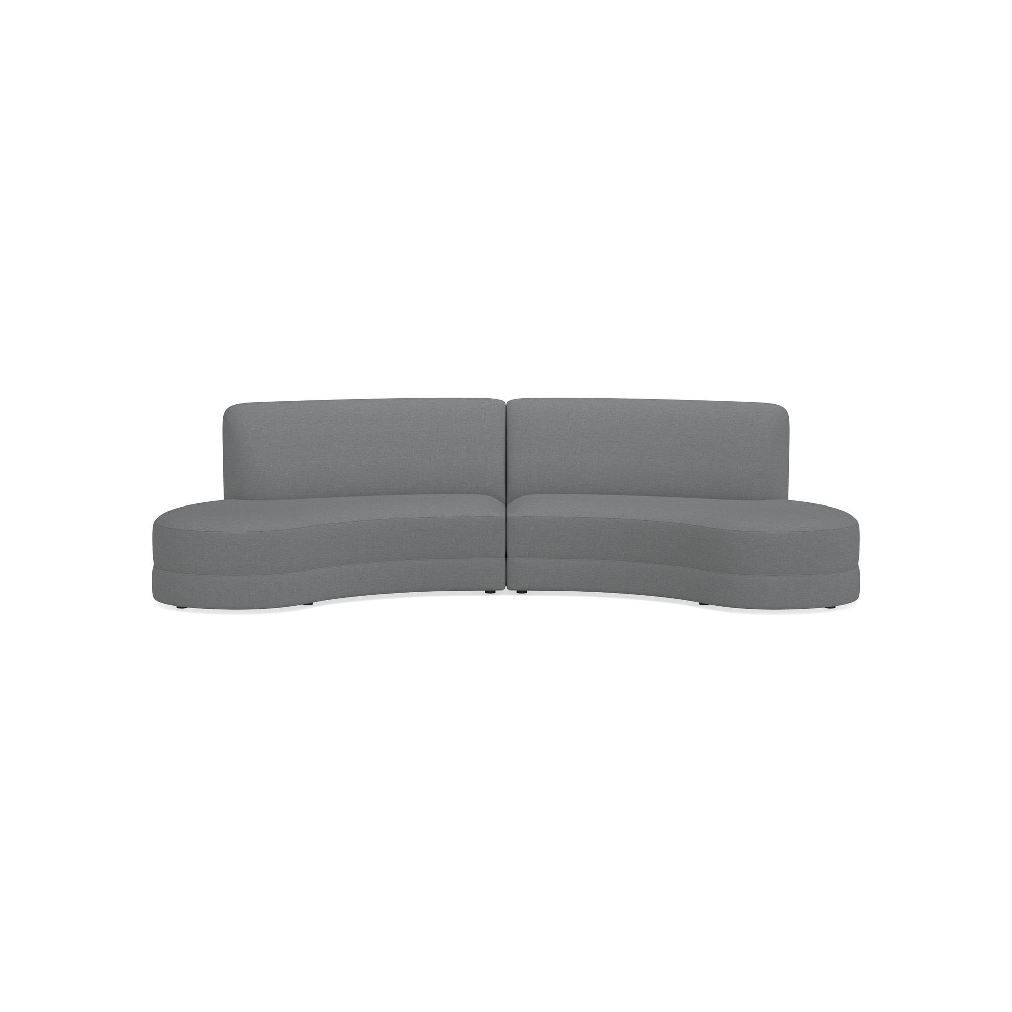 Capri 2-Piece Bumper Armless Sectional (132