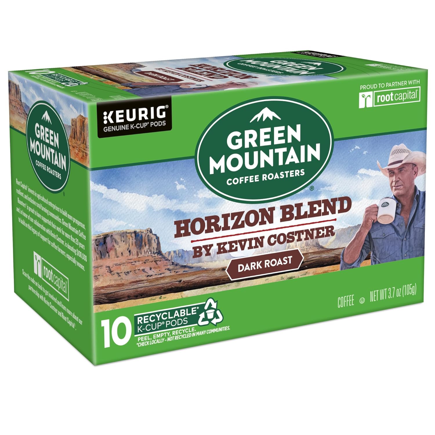 Green Mountain Coffee Roasters Dark Magic Keurig Single-Serve K-Cup Pods, Dark Roast Coffee, 72 Count (6 Packs of 12)