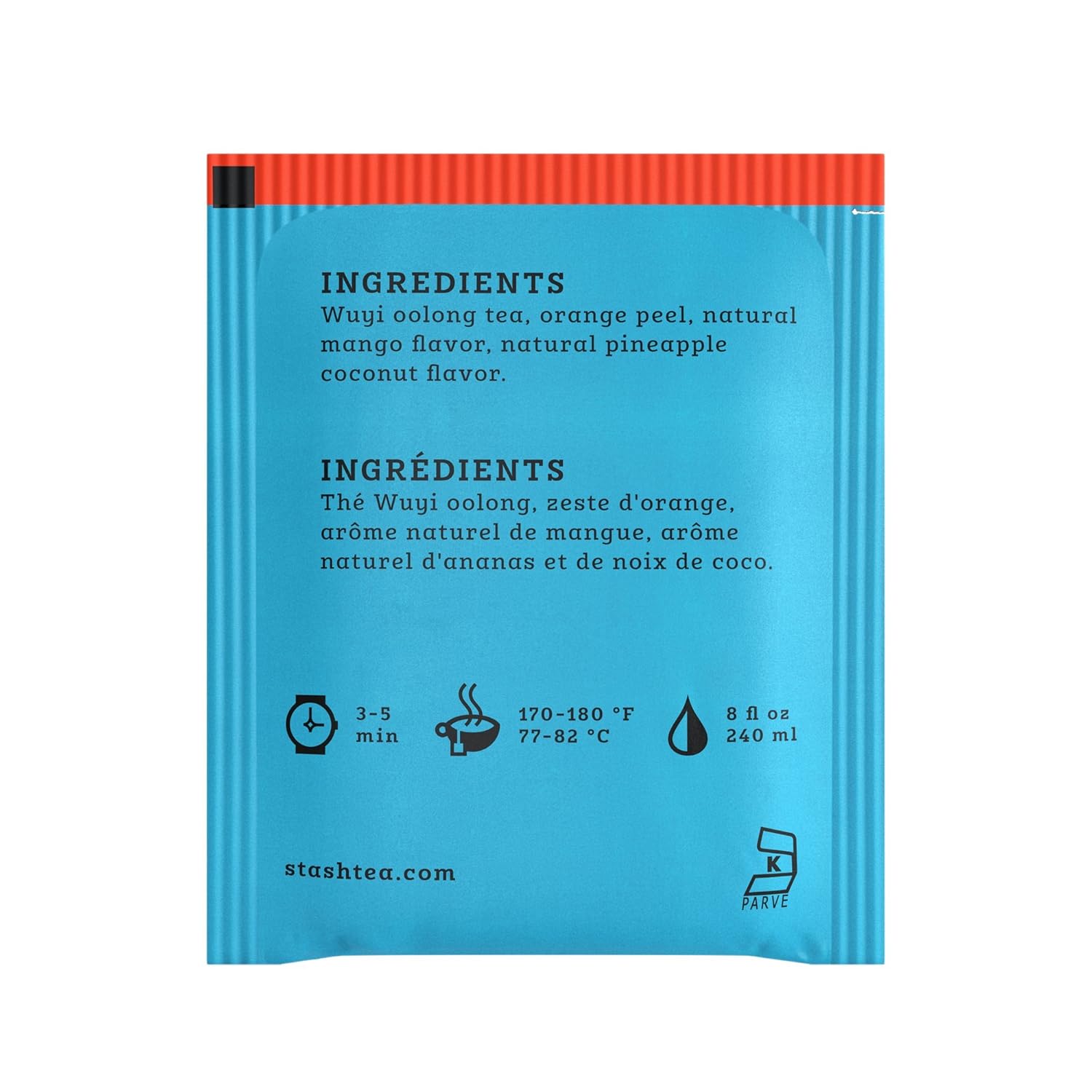 Stash Tea Double Bergamot Earl Grey Black Tea, Box of 100 Tea Bags