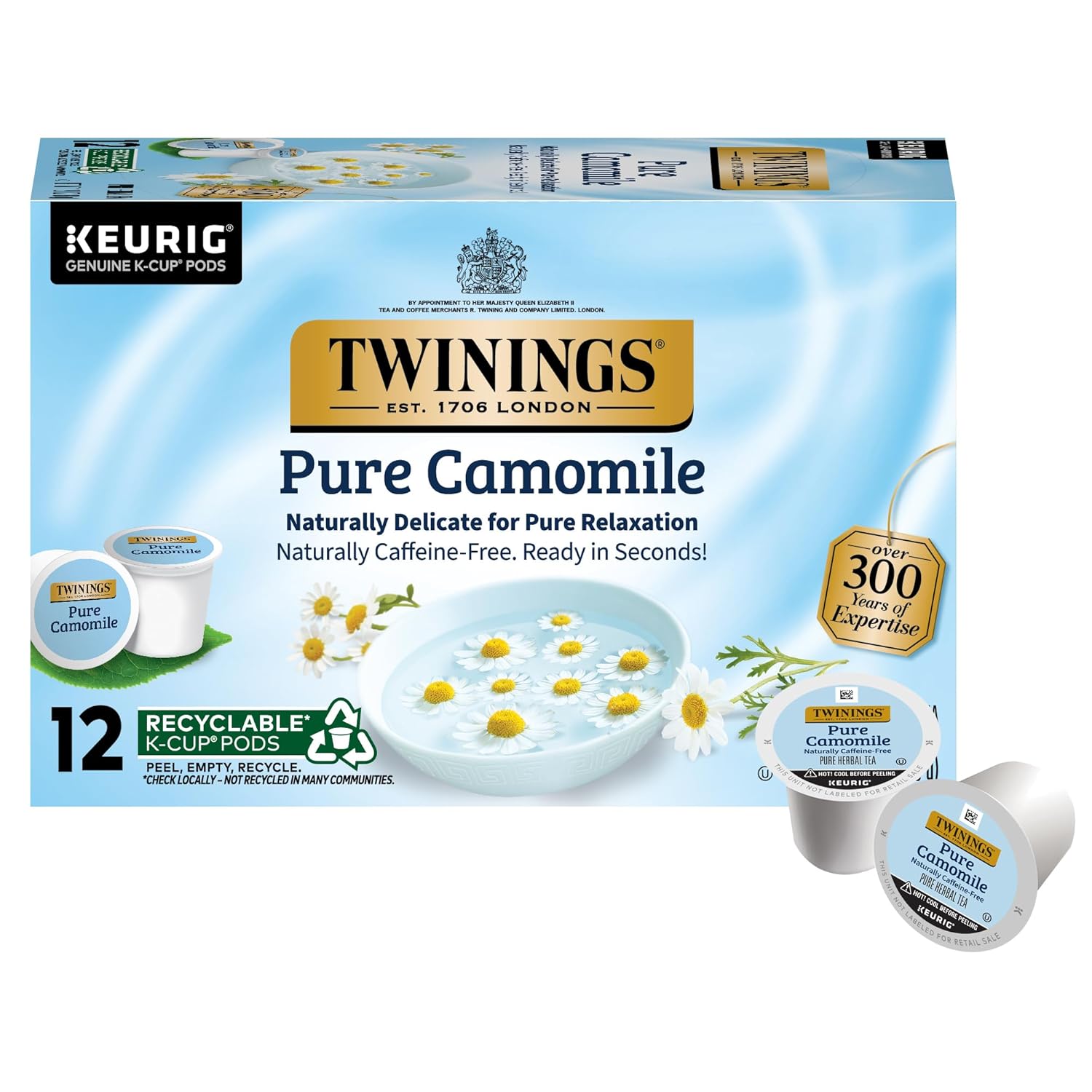 Twinings English Breakfast Black Tea K-Cup Pods for Keurig, 24 Count (Pack of 1), Smooth, Flavourful, Robust, Caffeinated, Enjoy Hot or Iced | Packaging May Vary