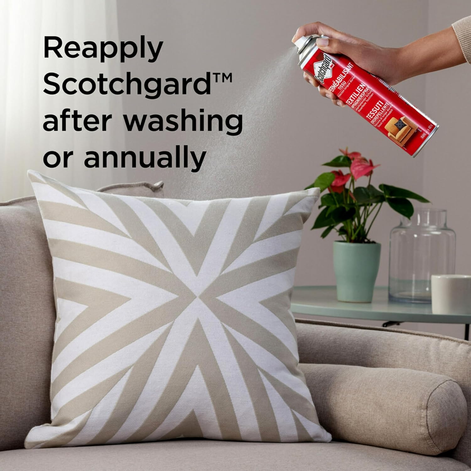 Scotchgard Fabric Water Shield, Water Repellent Spray for Spring and Summer Clothing and Household Upholstery Items, Long-Lasting Protection for Seasonal Fabric, Two 10 Oz Cans (Pack of 2)