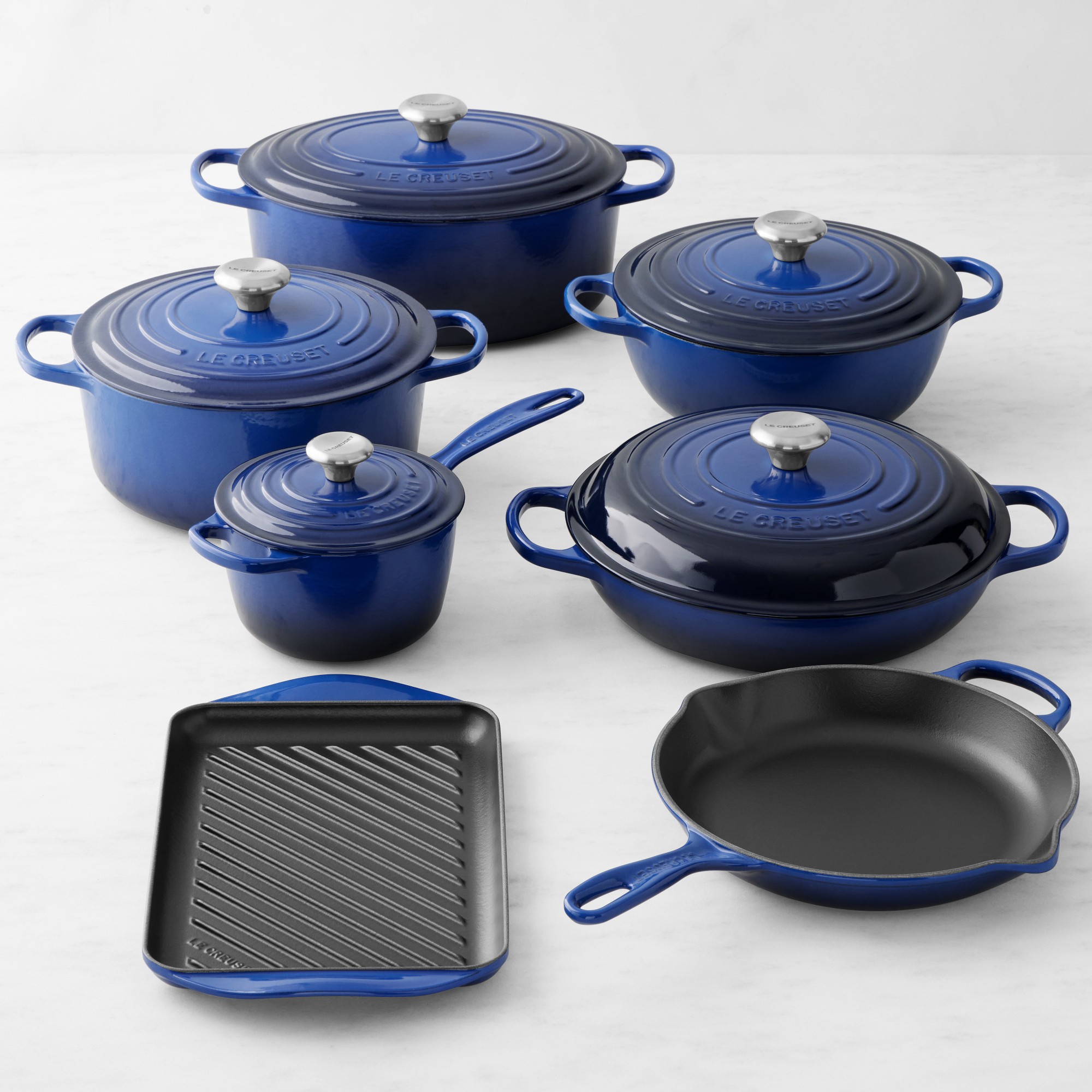 Le Creuset Signature Enameled Cast Iron 12-Piece Cookware Set