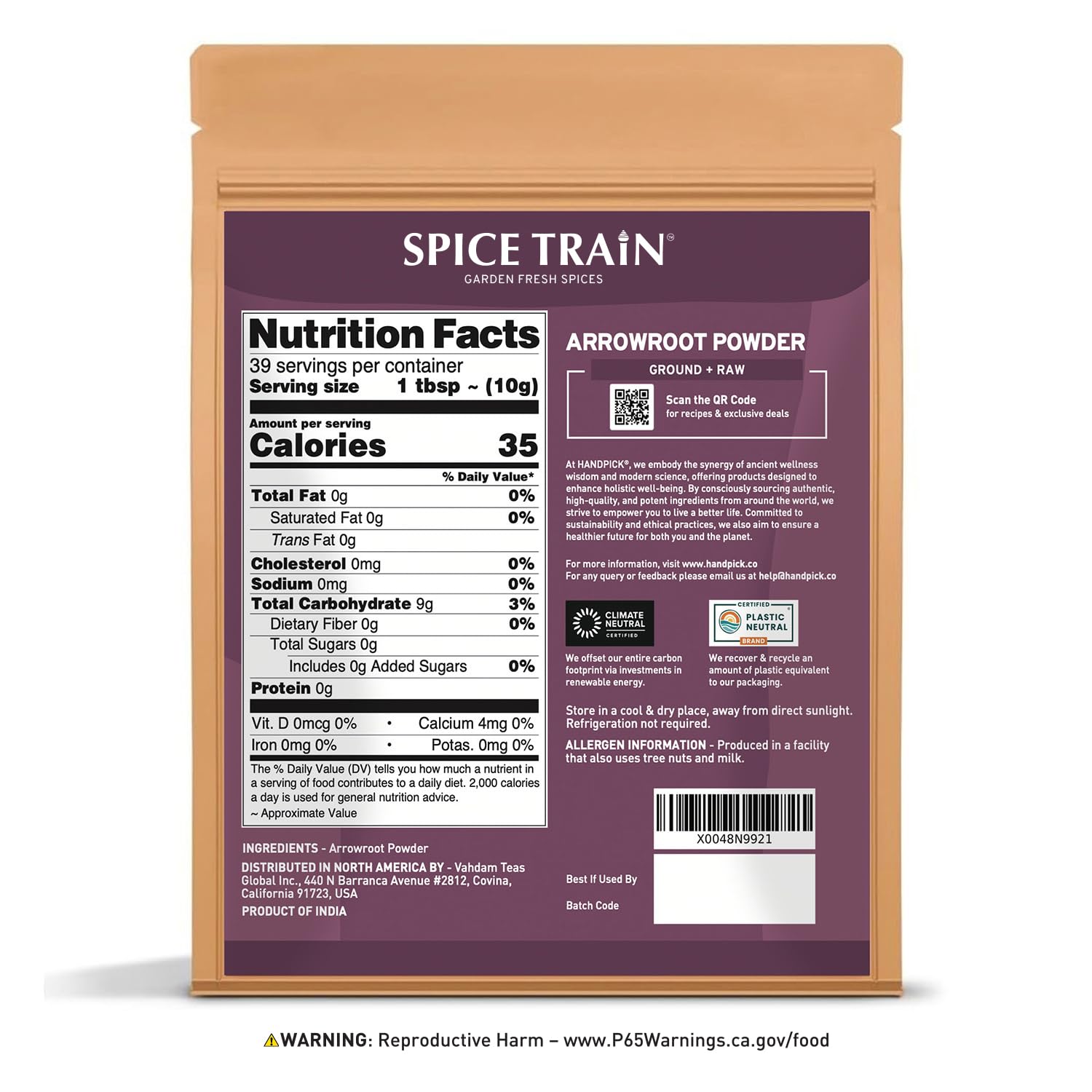 HANDPICK, Peppermint Tea, Eco-Conscious Tea Bags - 100 Count | Caffeine Free, Non-GMO | Minty, Fresh & Cool flavor | Direct From Source