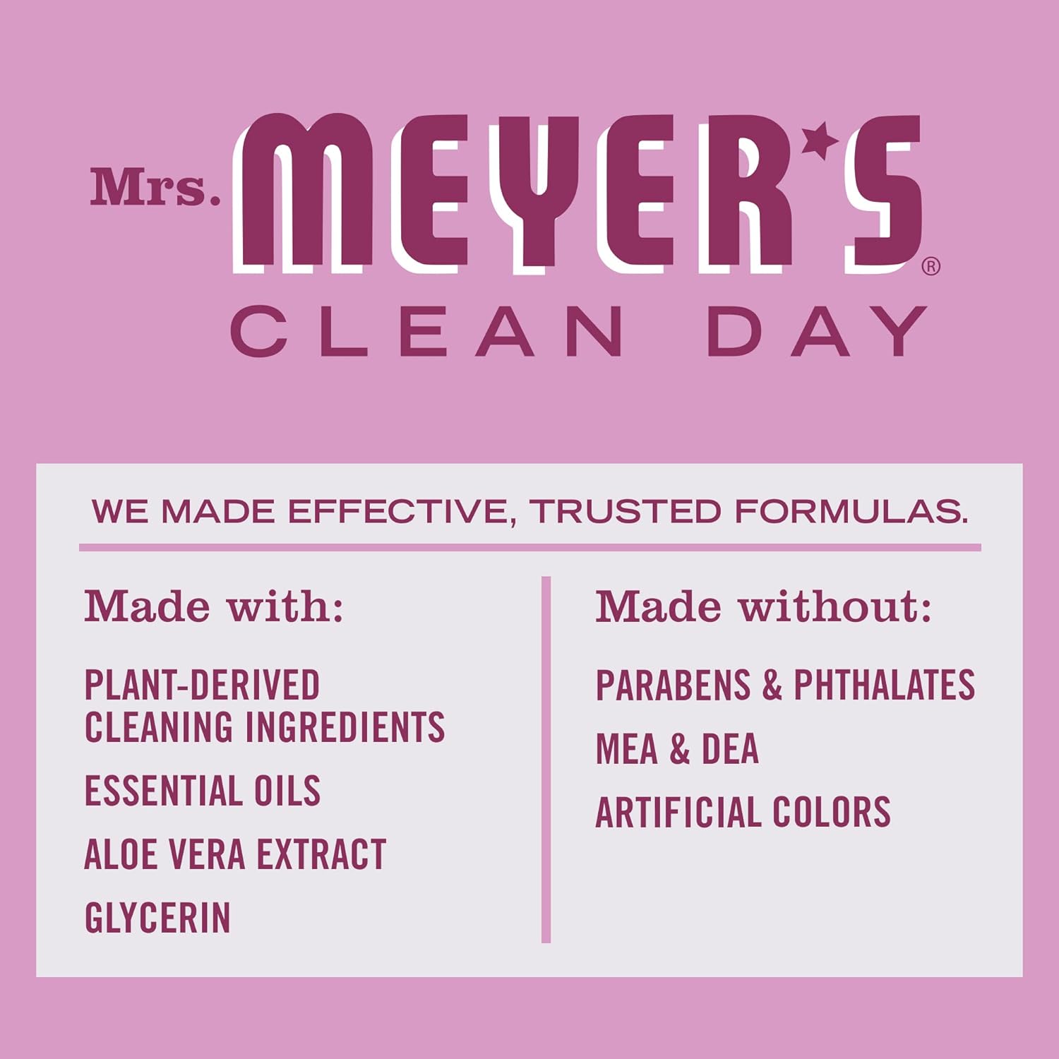 MRS. MEYER'S CLEAN DAY Liquid Dish Soap Refill, Biodegradable Formula, Basil, 48 fl. oz
